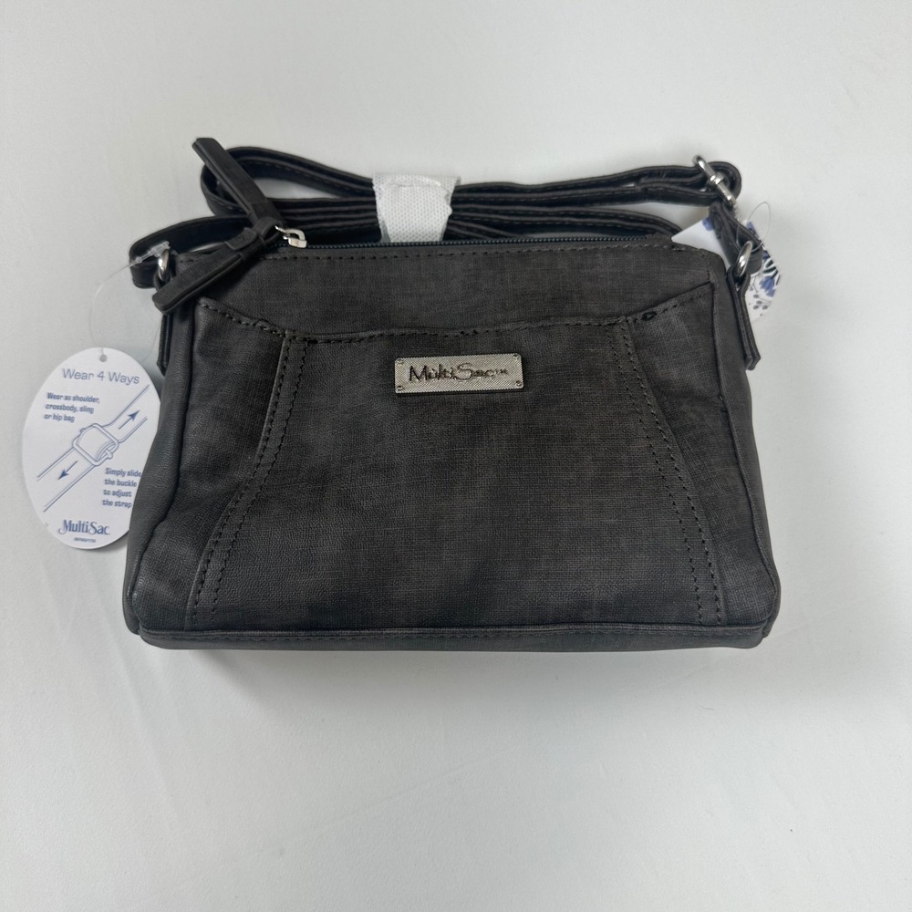 MultiSac Heirloom Ontario Crossbody Bag Black NWT 4-Way Adjustable Strap